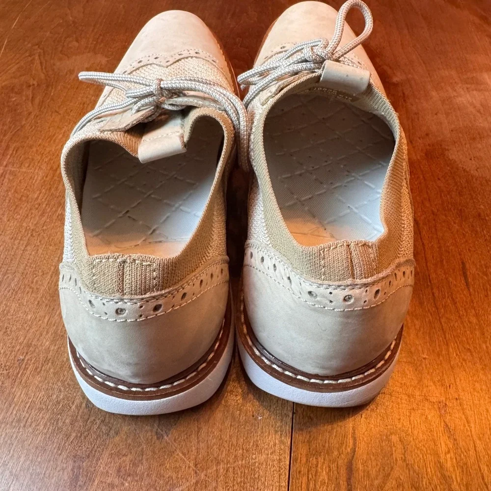 J. Murphy Wingtip Oxford Men 10M Tan Hybrid‎ Dress Sneaker Mesh 59-10838 Brogue